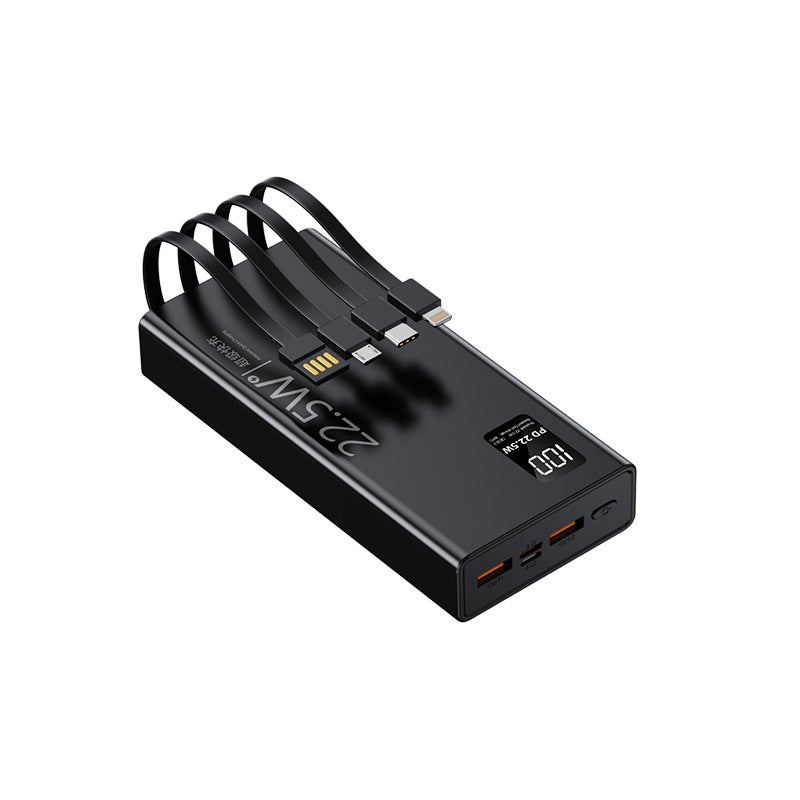 Multifunctional power bank with integrated cable system and digital power display Kalsten