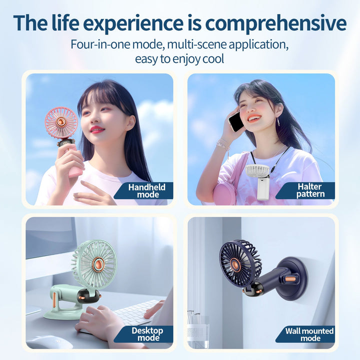 Unisex Versatile 360-Degree Rotating Wall-Mounted Fan Kalsten