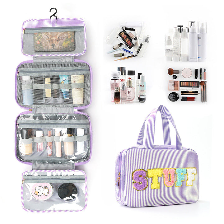 Multifunctional Cosmetic Organizer Bag with Hanging Design Kalsten