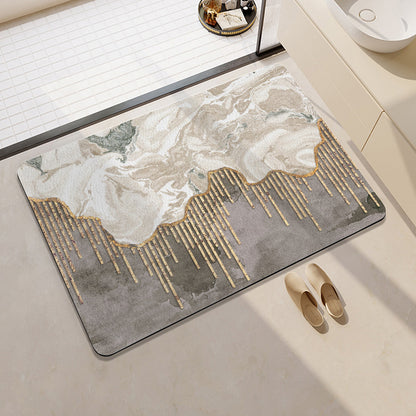 Playful Citrus-Themed Absorbent Bath Mat Acalora