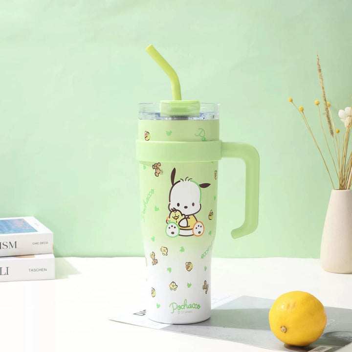 Women's insulated cup with integrated straw Kalsten