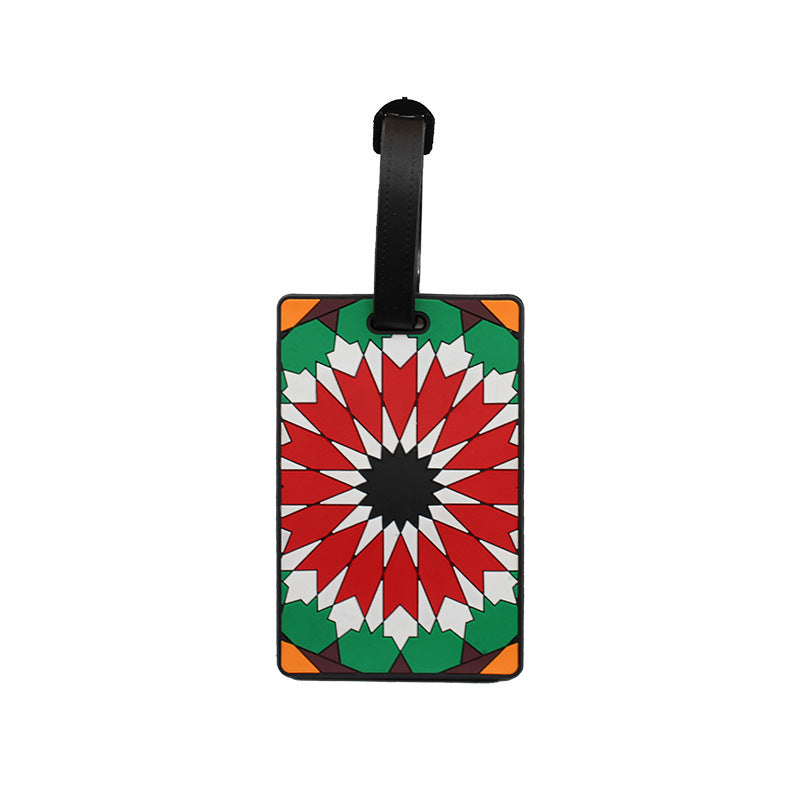 Unisex Luggage Tag with Modern Geometric Design Kalsten