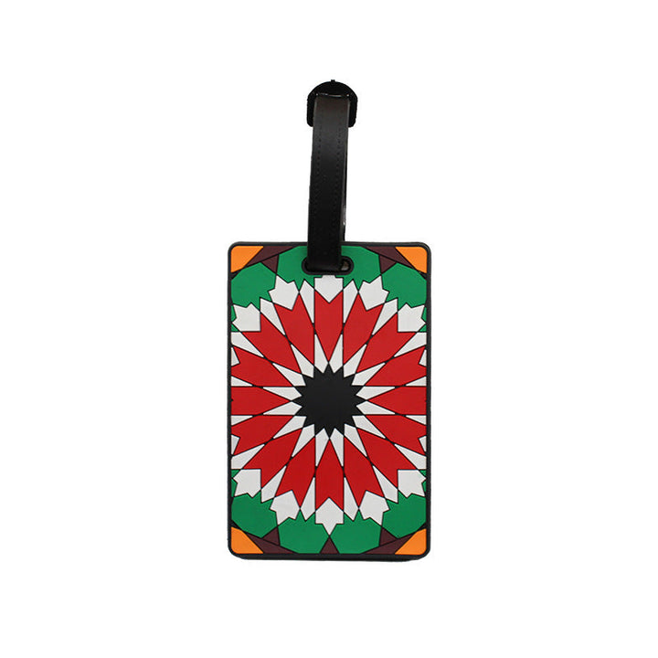 Unisex Luggage Tag with Modern Geometric Design Kalsten