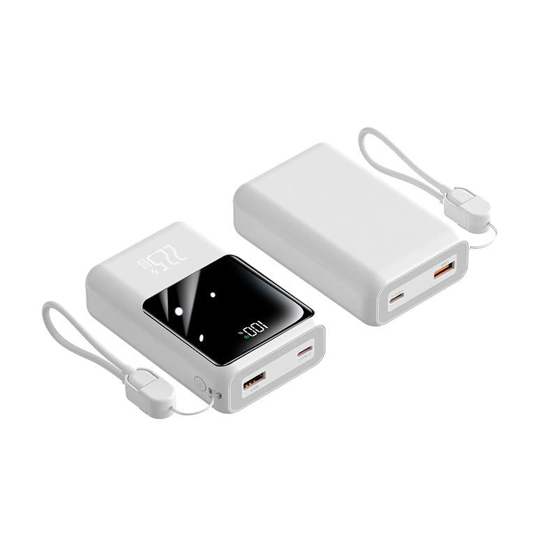 Portable power bank with multifunctional charging cable and digital display Kalsten