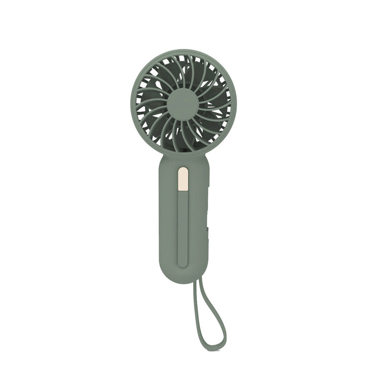 Unisex nan compact rechargeable battery handheld fan with foldable handle and carrying strap Kalsten