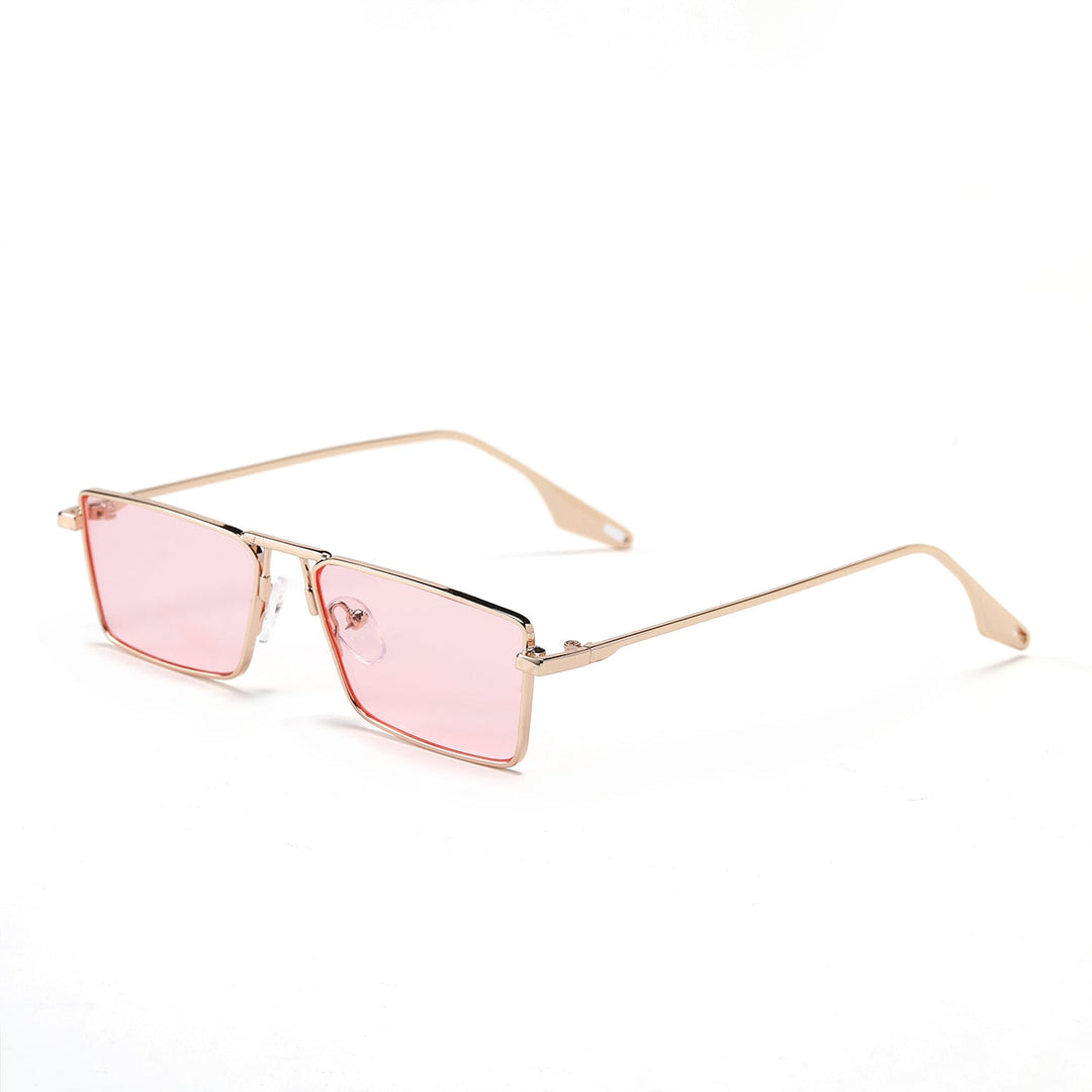 Women's elegant square sunglasses with narrow metal frame and UV protection Kalsten