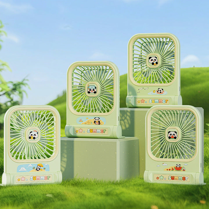 Women portable mini table fan in panda design Kalsten