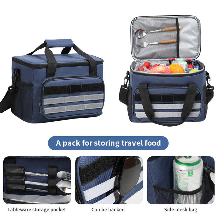 Unisex insulated cooler bag with additional compartments Kalsten