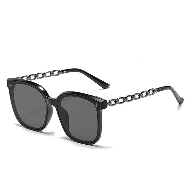 Women's extra-large sunglasses with fashionable chain frame Kalsten