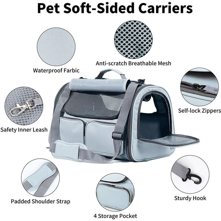 Pet Carrier Bag with Breathable Mesh Panels Kalsten