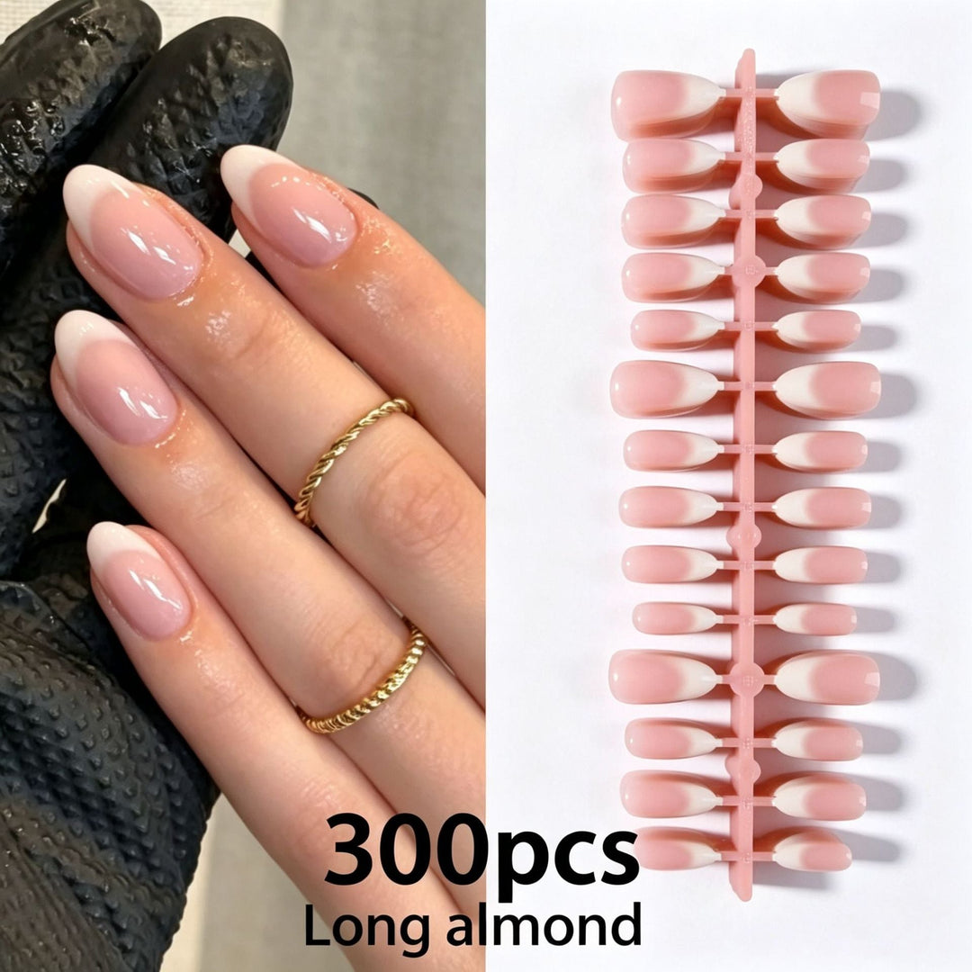 Long Almond Press-On Nail Tips Kalsten