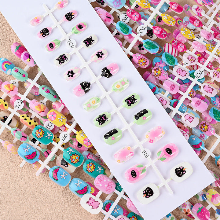 Children's Fun-Themed Press-On Nail Set Kalsten
