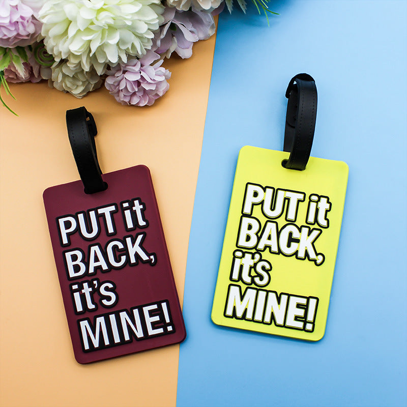 Unisex Luggage Tag with Humorous Saying Kalsten