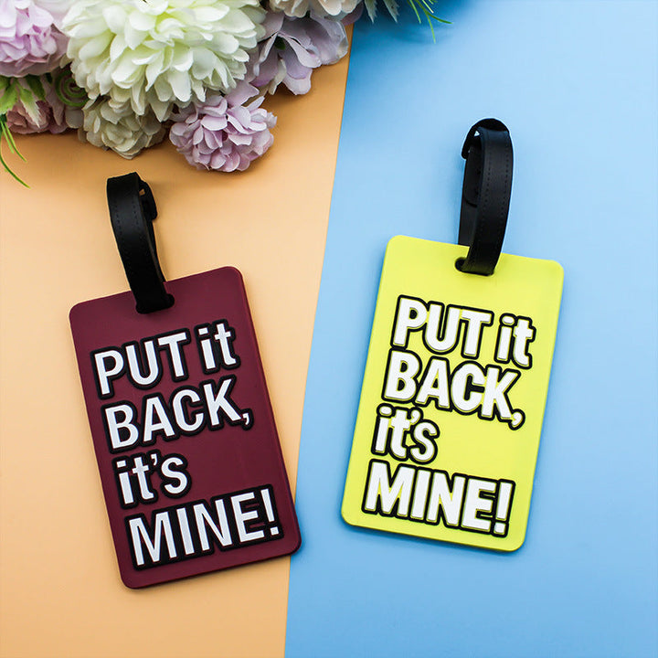 Unisex Luggage Tag with Humorous Saying Kalsten
