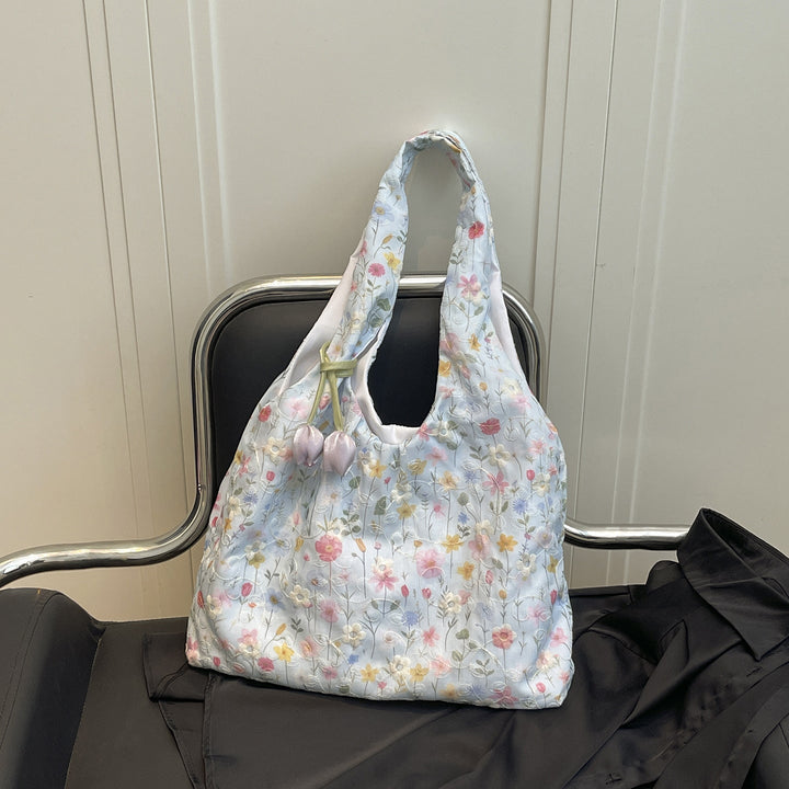 Practical Flower Print Tote Bag Kalsten