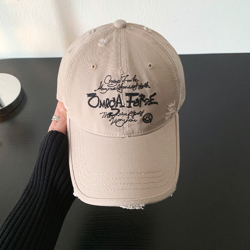 Women's Distressed Graphic Adjustable Baseball Cap Kalsten