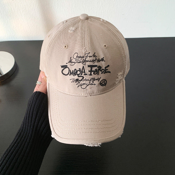 Women's Distressed Graphic Adjustable Baseball Cap Kalsten