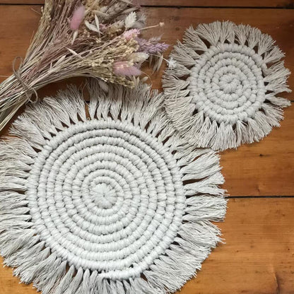 Elegant Macrame Wall Mat Acalora