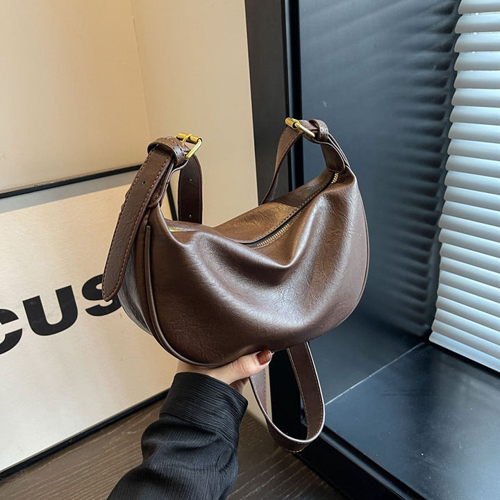 Elegant Leather Hobo Bag Kalsten