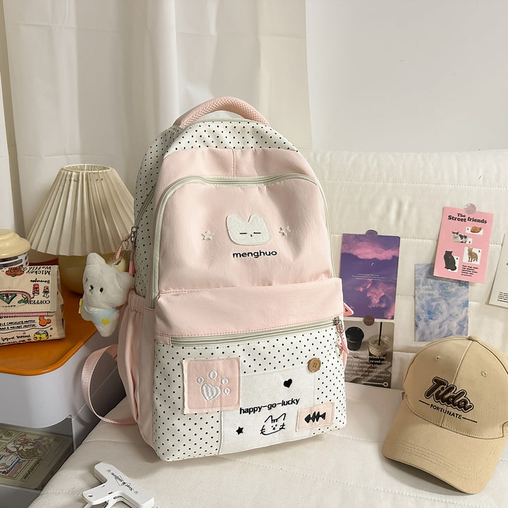 Cute Character-Themed Lightweight School Backpack