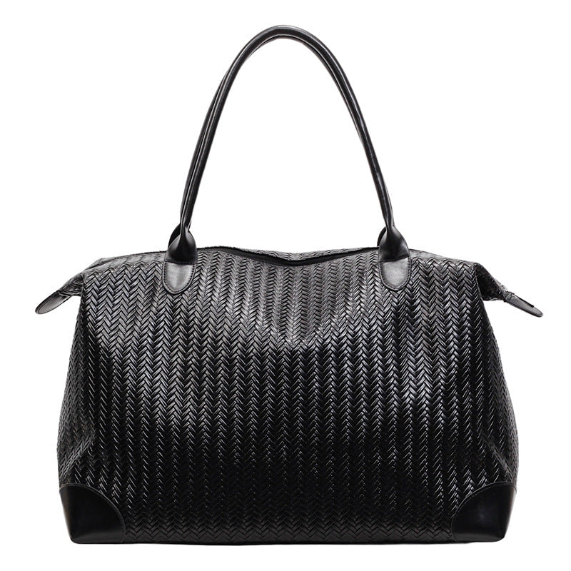 Elegant Tote Bag Made of Woven Synthetic Leather Kalsten
