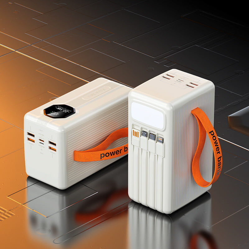 Portable power bank with integrated charging cables and intelligent fast charging function Kalsten