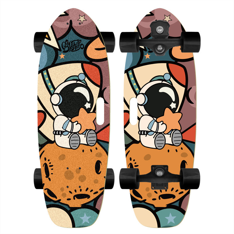 Skateboard with Custom Cartoon Design Kalsten