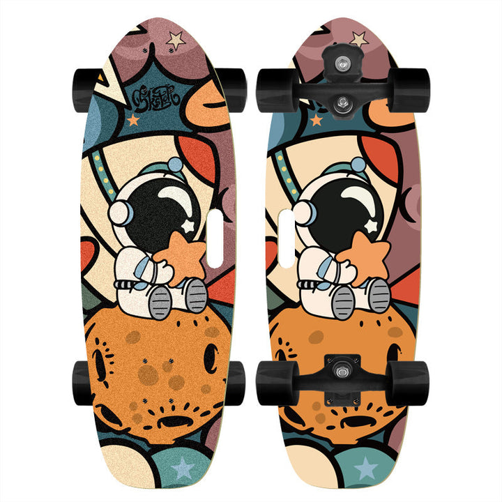 Skateboard with Custom Cartoon Design Kalsten