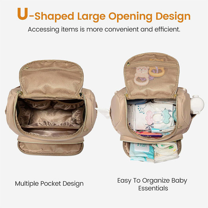 Elegant Quilted Backpack with Practical Compartments Kalsten
