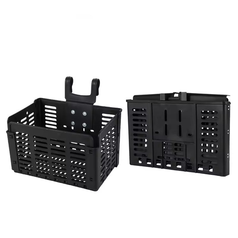 removable vented front bicycle cargo basket with universal handlebar mount Kalsten