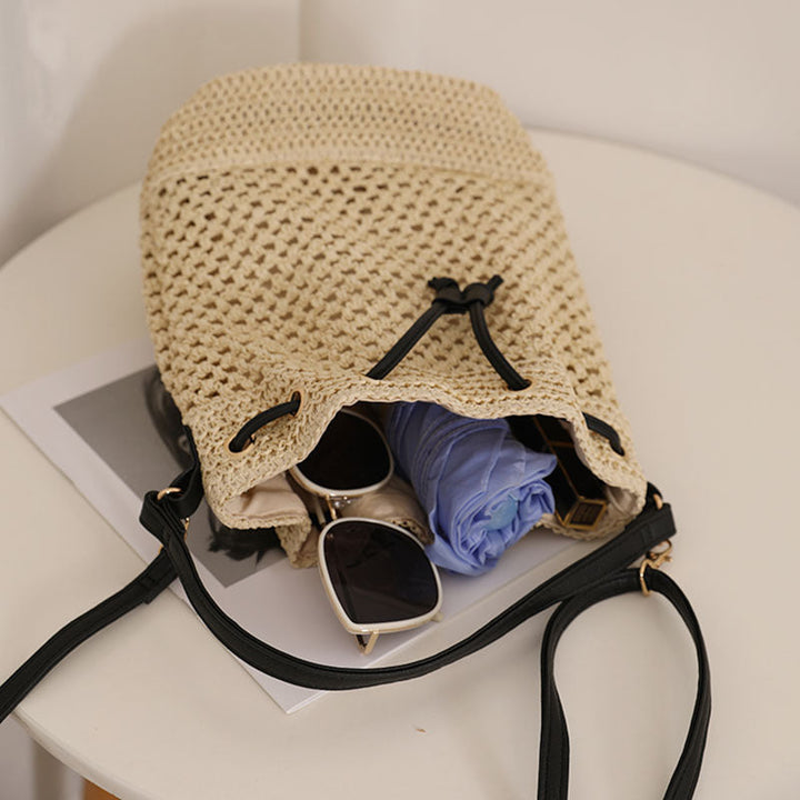 Casual Backpack Bag Made from Natural Material Kalsten