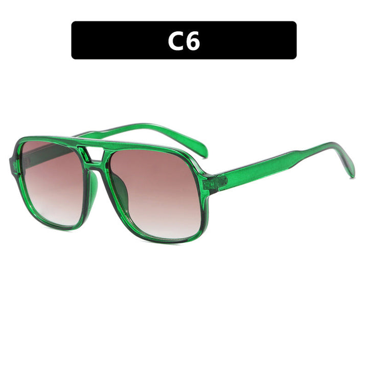 Women's modern square sunglasses with stylish transparent frame Kalsten