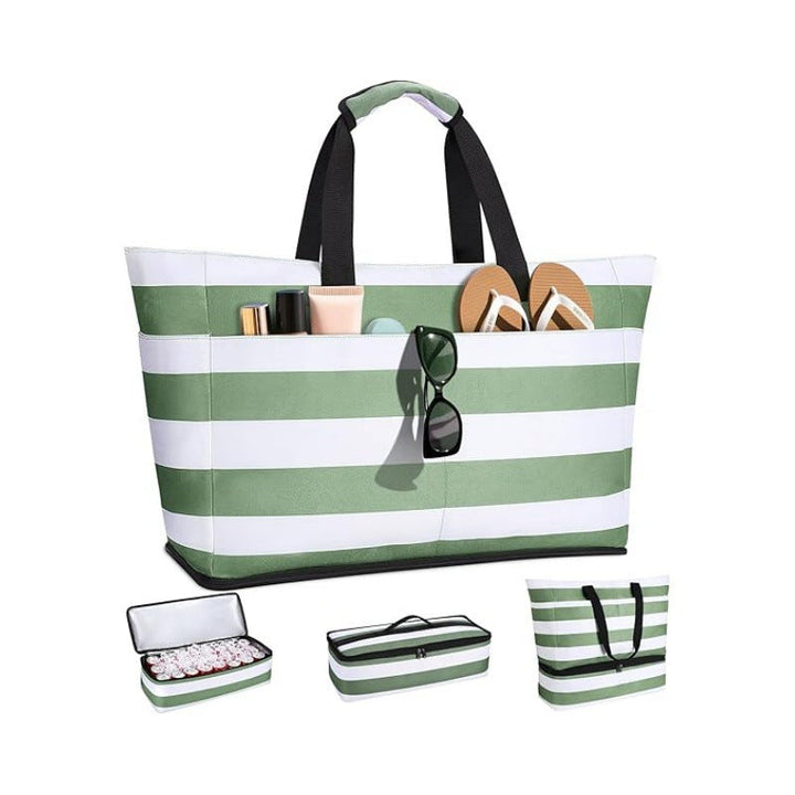 Beach bag with multiple compartments Kalsten