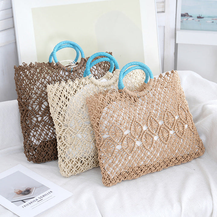 Macramé Tote Bag with Artistic Designs Kalsten