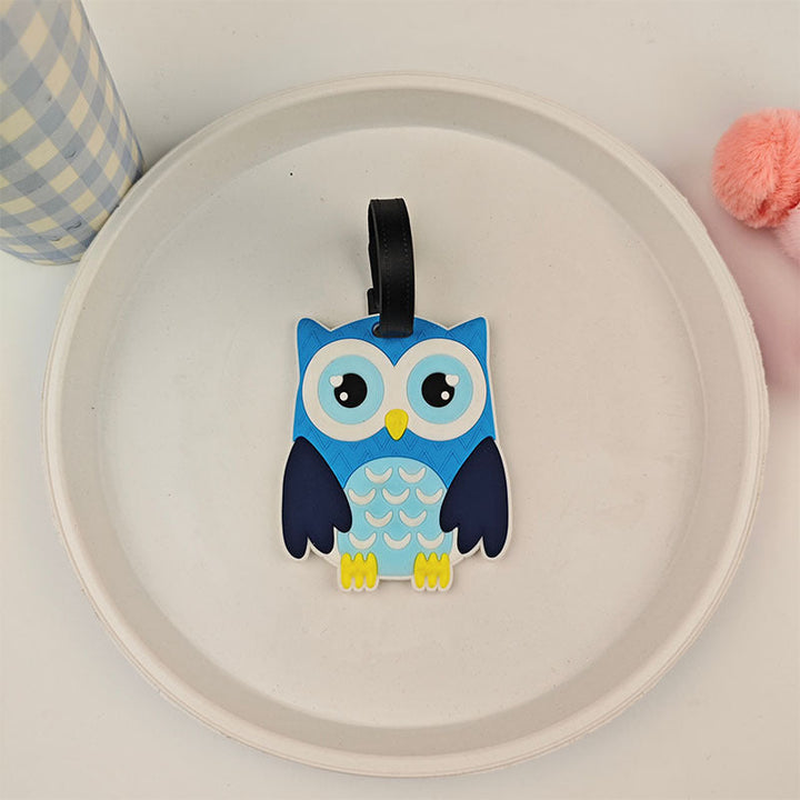 Unisex suitcase tag in owl design Kalsten