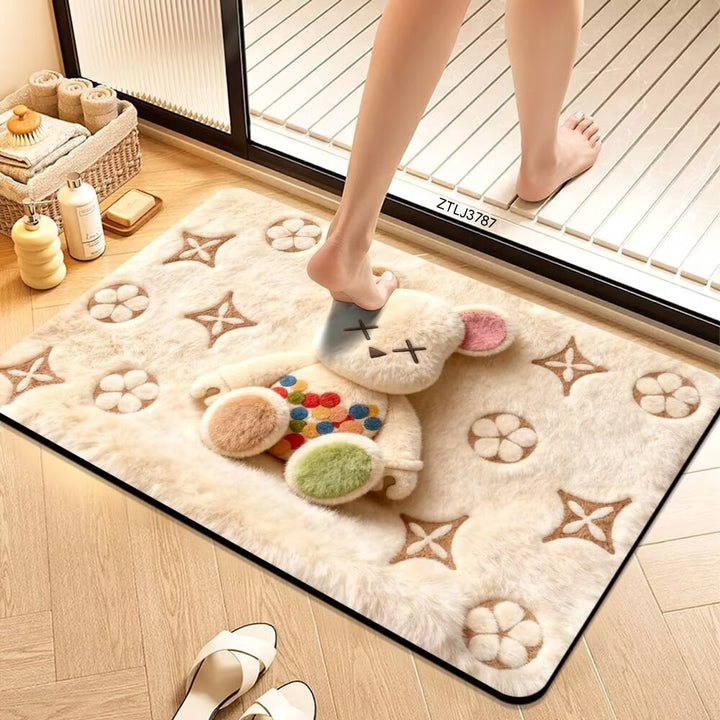 Plush Cartoon Themed Bath Mat Kalsten
