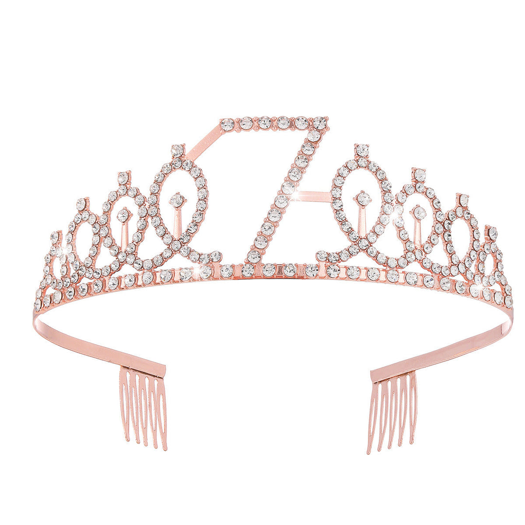 Women's Crystal-Embellished Tiara with Elegant Design Kalsten