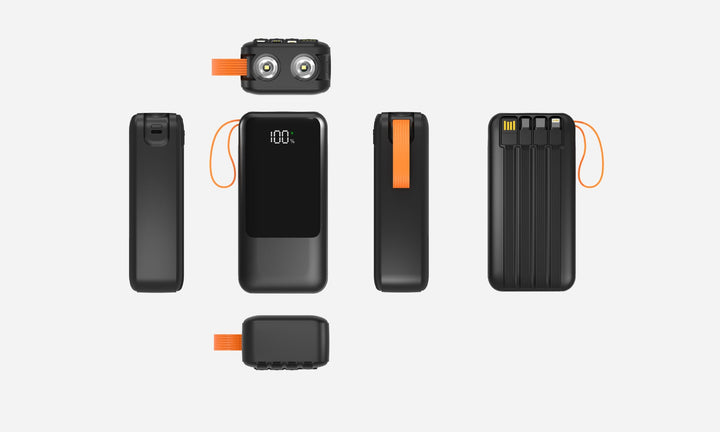Portable power bank with smart LED display and multifunctional charging ports Kalsten