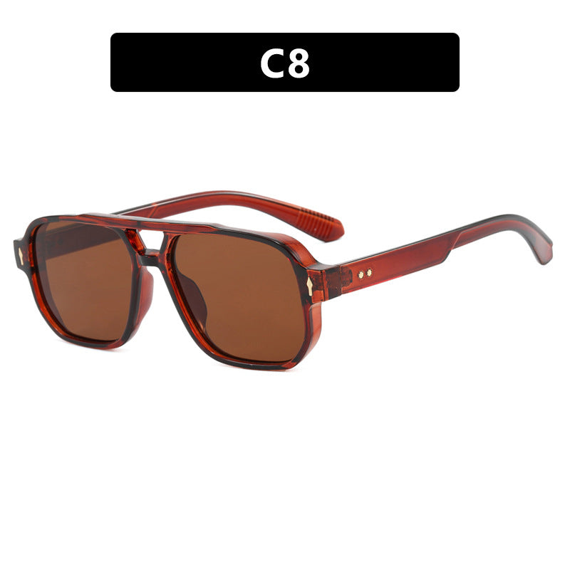 Women's trendy square sunglasses with luxurious details Kalsten