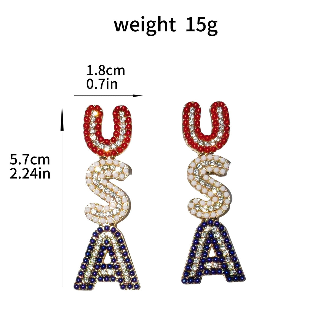 Women’s sparkling statement earrings with crystal beads and gold-plated setting Kalsten