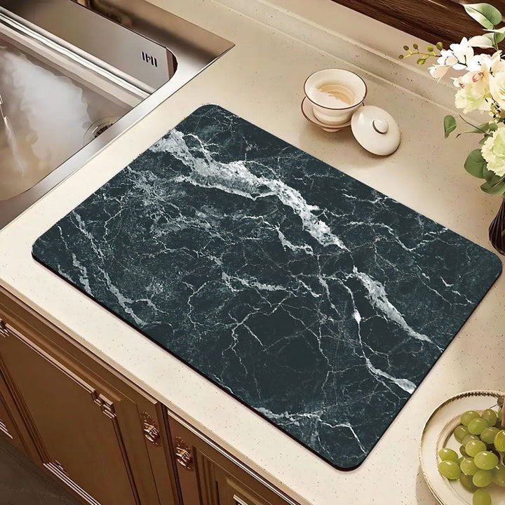 Stylish Marble Pattern Kitchen Mat Kalsten