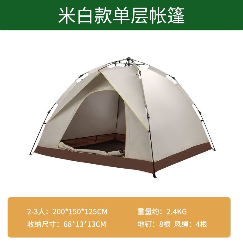 Camping tent with weather-resistant material and easy setup system Kalsten