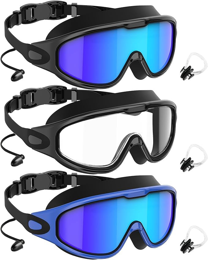 Diving mask with wide field of view and magnet holder Kalsten