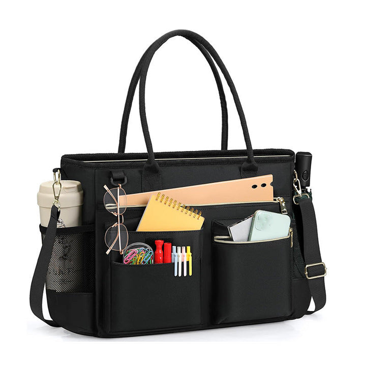Multifunctional handbag with structured interior compartment system Kalsten