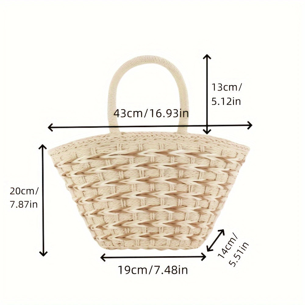 Basket bag with modern handles Kalsten