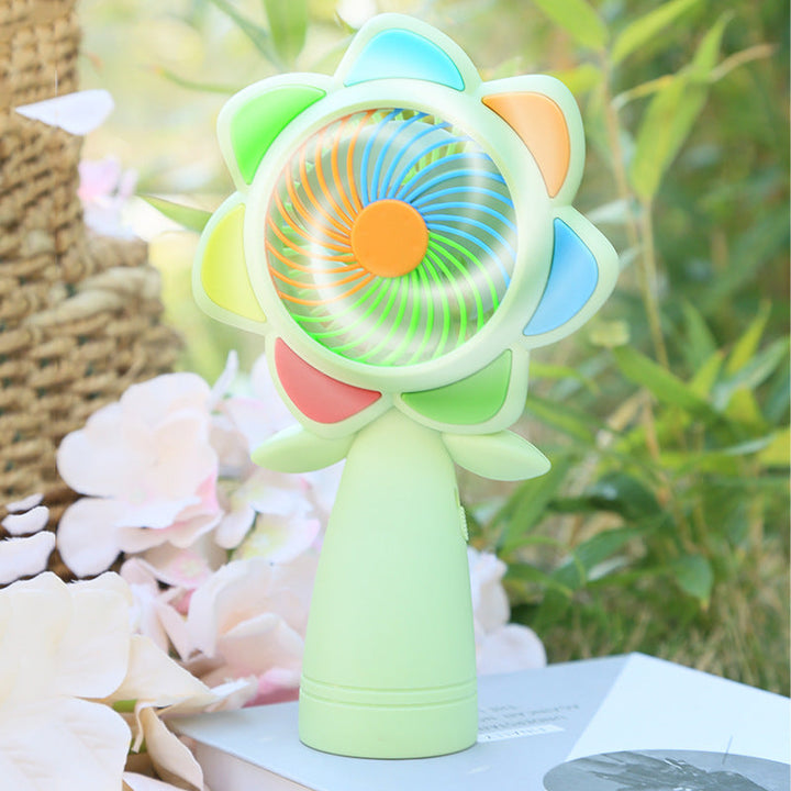 Unisex Portable Mini Hand Fan in Flower Design Kalsten