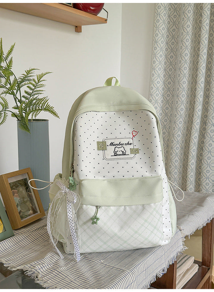 Charming Character-Embellished School Backpack