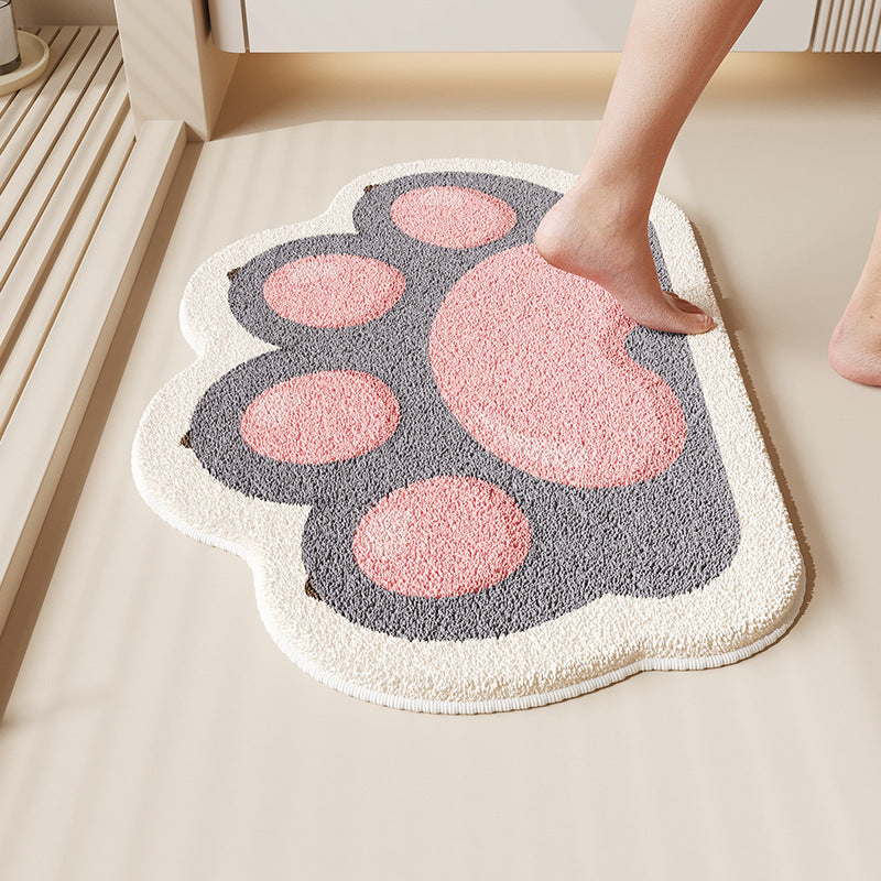 Cat Paw Shaped Floor Mat Acalora