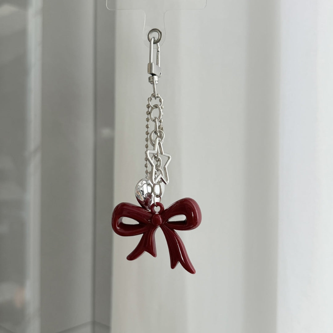 Playful Bow and Star Keychain Kalsten