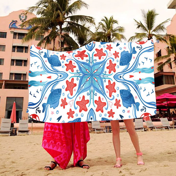 Beach blanket with creative art design Kalsten
